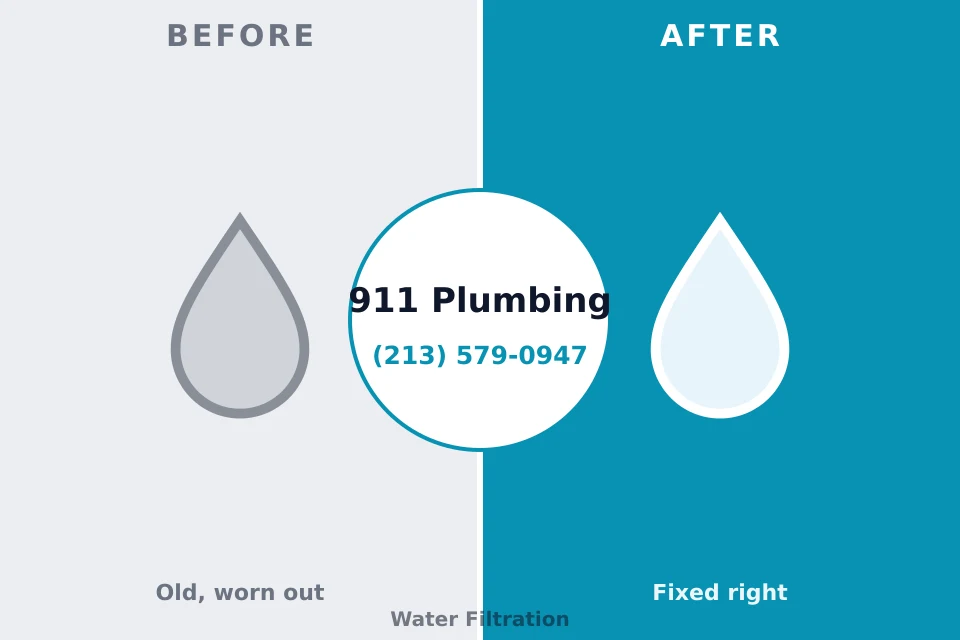 Before and after: plumbing company Annetta, TX